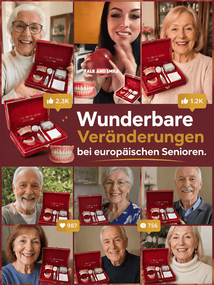 Neues komplettes Prothesenset im Geschenkkarton