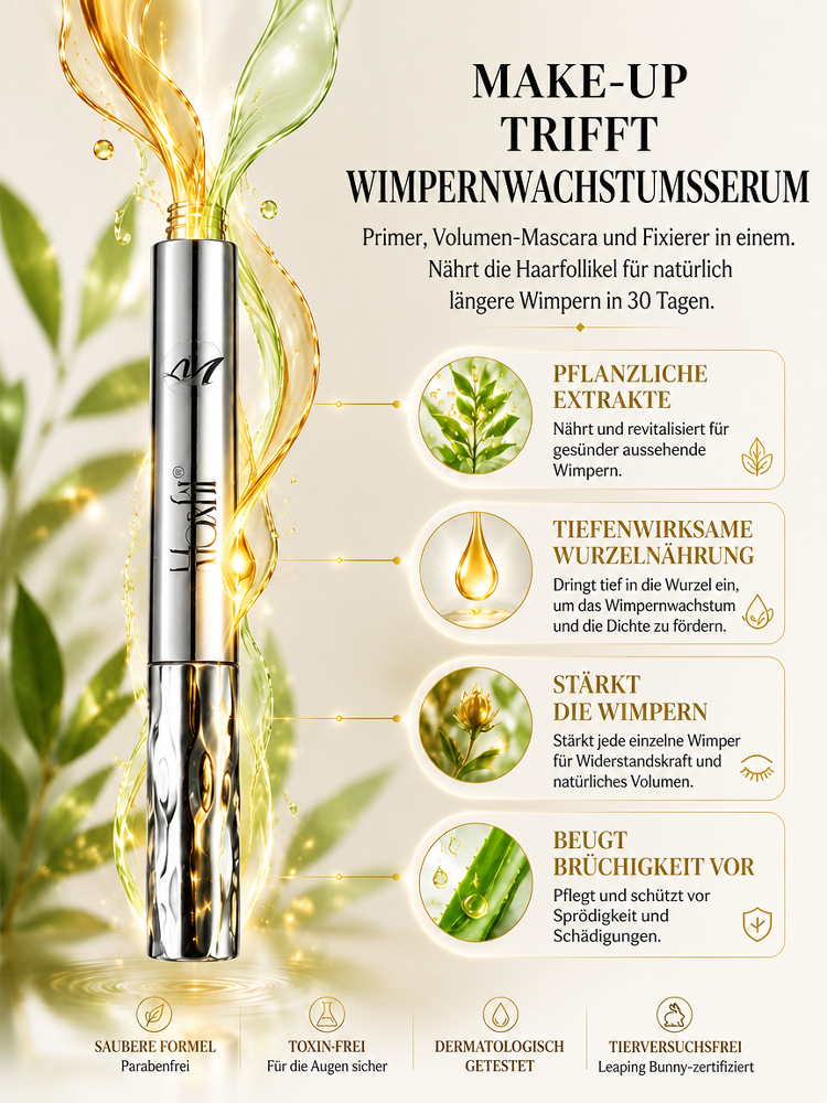 Rollenfaser Langform Haltbare Stahlrohr Mascara