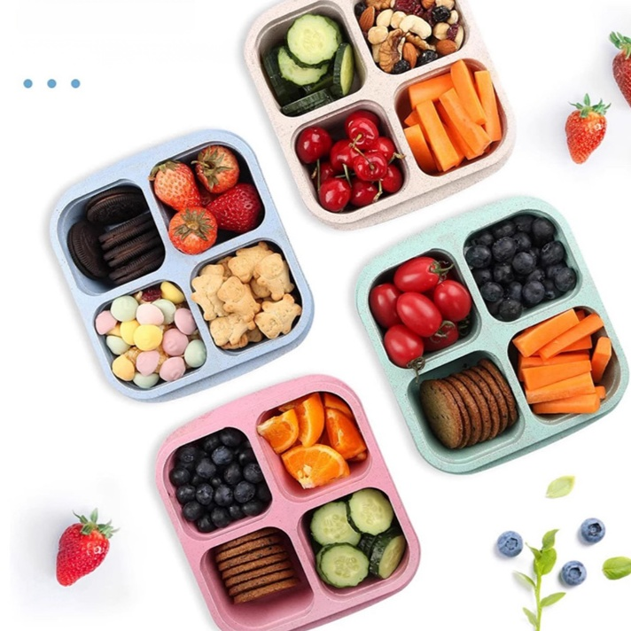 Snackbox mit einem Deckel und Fächern