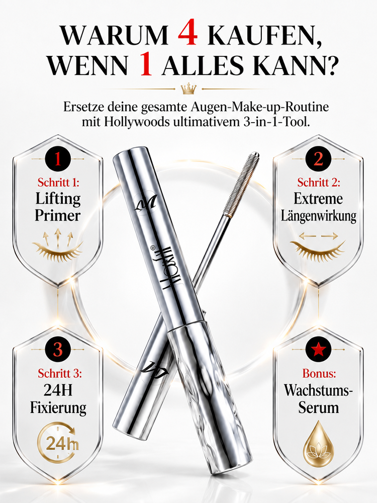 Rollenfaser Langform Haltbare Stahlrohr Mascara