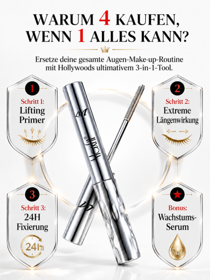 Rollenfaser Langform Haltbare Stahlrohr Mascara