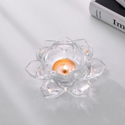 Glaskerzenständer zur Heimdekoration