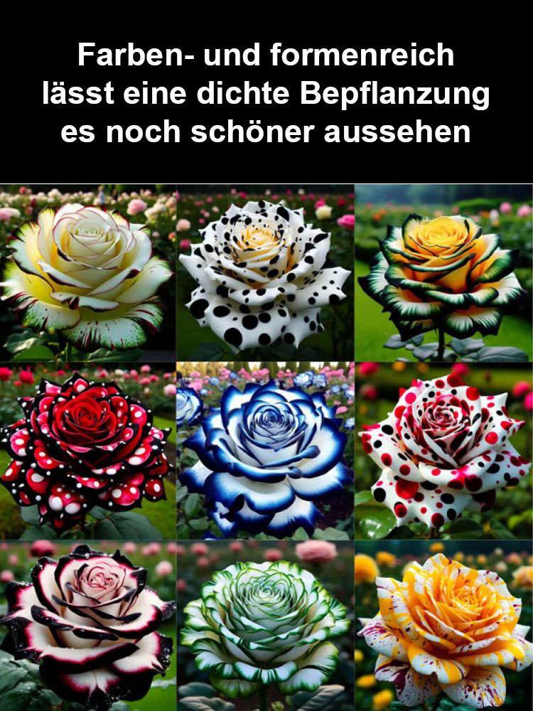 Mehrköpfige gepunktete Rosensamen