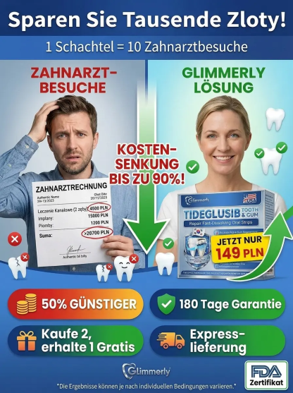 【🦷 Zahnrettung in 60 Sek. 🦷】Smarte Dental-Stripes: Heilt Zahnfleisch & festigt Zähne! ✨