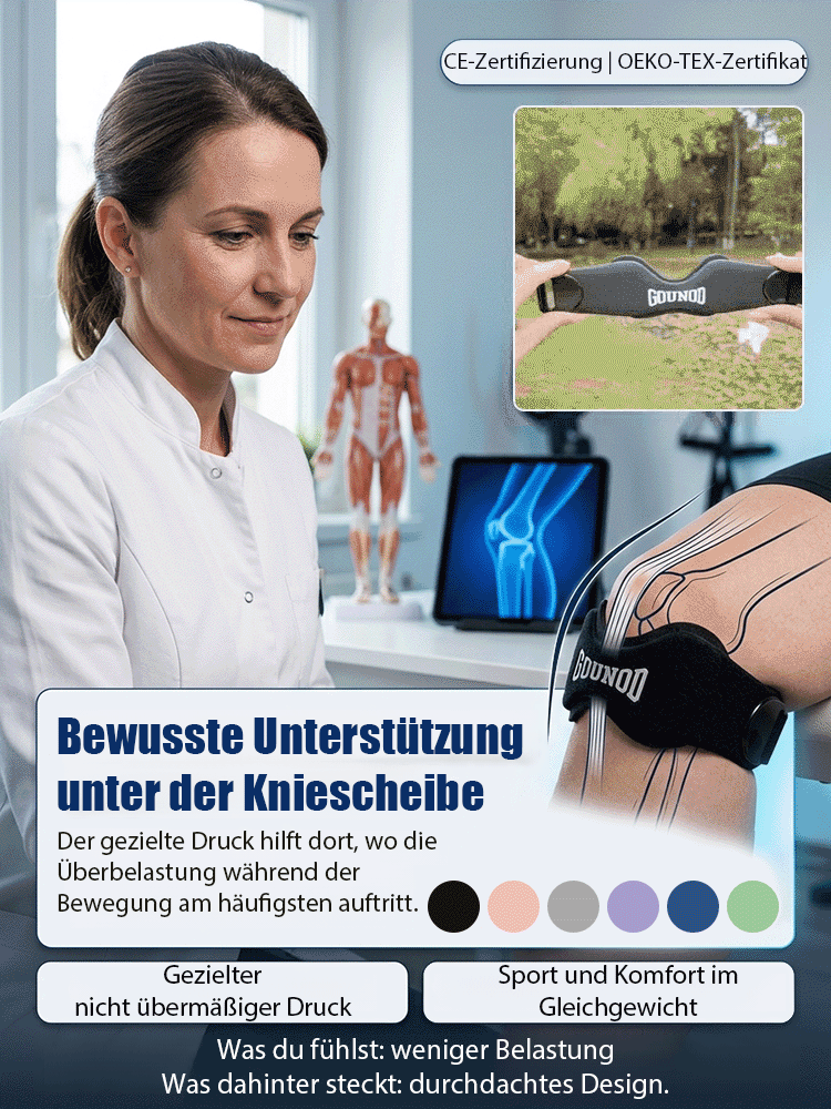 【⚽ DFB-Profi-Niveau ⚽】Medizinisches Knieband: Reduziert Schmerzen um 80%! ✨