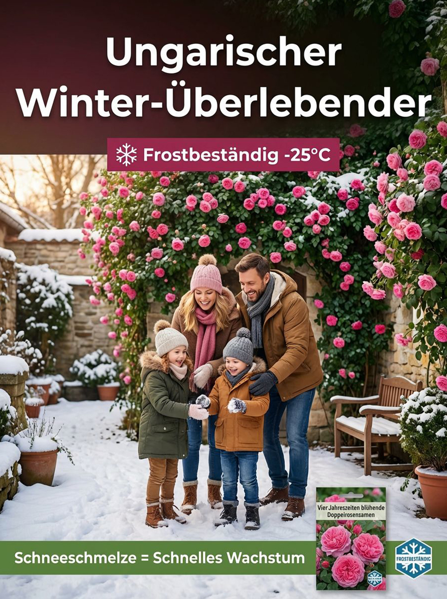 Saatgut der gefüllten vier Jahreszeiten blühenden Rosa rugosa