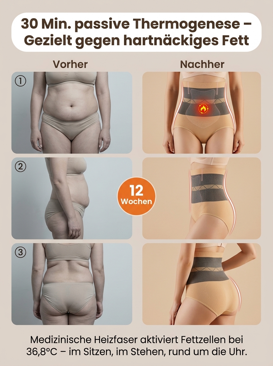 【⏳ Sofort-Sanduhr-Effekt ⏳】Bauch-weg-Hose: Flacher Bauch in Sekunden! ✨