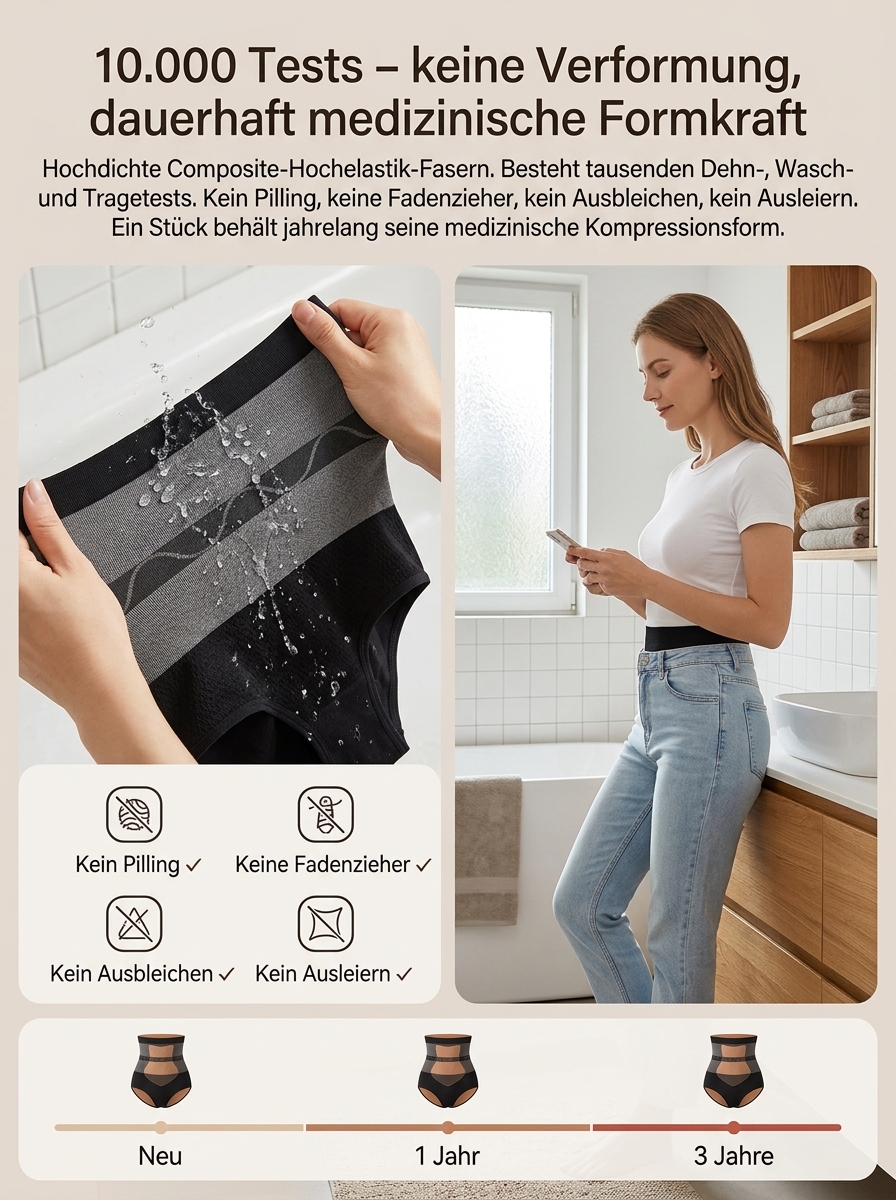 【⏳ Sofort-Sanduhr-Effekt ⏳】Bauch-weg-Hose: Flacher Bauch in Sekunden! ✨