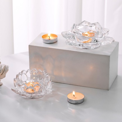 Glaskerzenständer zur Heimdekoration