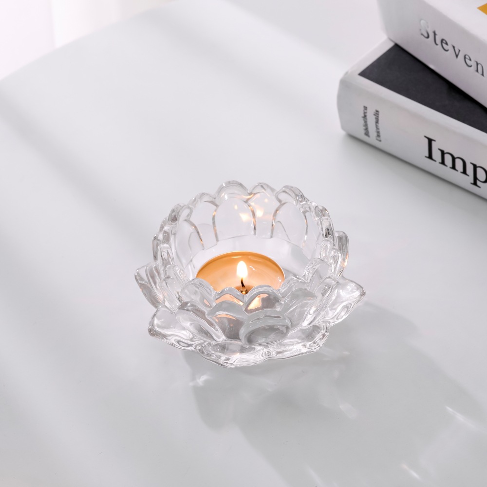 Glaskerzenständer zur Heimdekoration