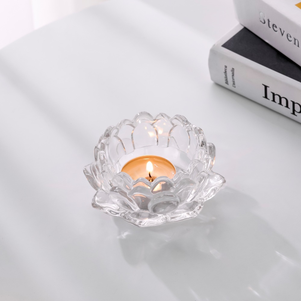 Glaskerzenständer zur Heimdekoration