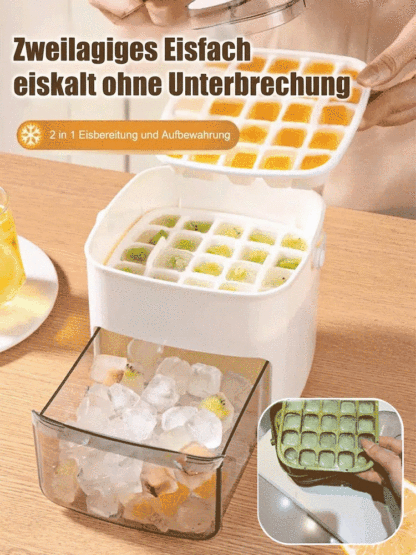 【❄️ Eiswürfel in Sekunden ❄️】2-in-1 Eisbereiter: Nie wieder leere Eisfächer! ✨