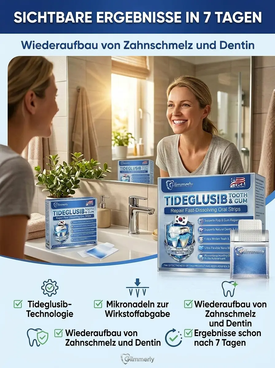 【🦷 Zahnrettung in 60 Sek. 🦷】Smarte Dental-Stripes: Heilt Zahnfleisch & festigt Zähne! ✨