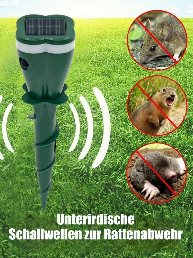 【🐍 SCHLANGEN-FREI 🐭】Ultraschall-Abwehr: Vertreibt Nager & Schlangen sofort! ✨