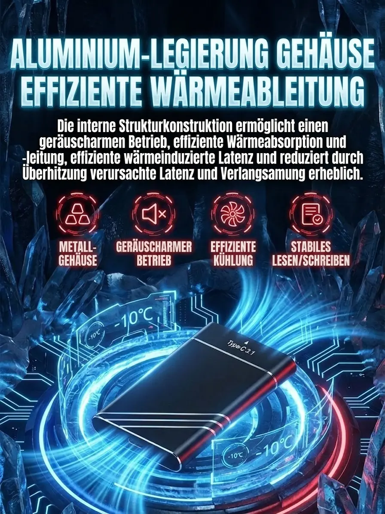 ⚡ 1000 MB/s Geschwindigkeit! Übertragen Sie drei 4K-Filme in nur einer Sekunde. Deutsche 32-TB-Pro-SSD zum Preis eines Biers! 🏆