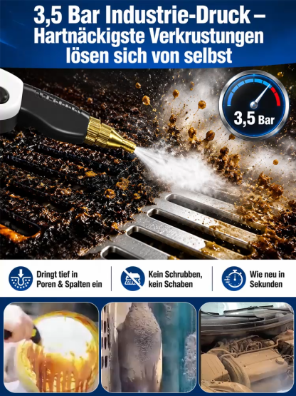 ✨Schluss mit teuren Reinigungsdiensten: Hochtemperatur-Hochdruck-Dampfreiniger. Erledige die Tiefenreinigung von Küche, Bad und Auto in wenigen Minuten ganz einfach selbst.