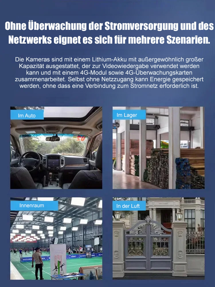 【Montage ohne Bohren】AI Mini-Sicherheitskamera Kabellos |extrem langeStandby-Zeit von 880 Tagen | Ohne Abo-Gebühren | 6 Monate Akku-Laufzeit | AES-256 Datenschutz | IP65 für Innen und Außen 📷 🛡️