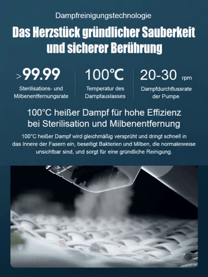 ✨Schluss mit teuren Reinigungsdiensten: Hochtemperatur-Hochdruck-Dampfreiniger. Erledige die Tiefenreinigung von Küche, Bad und Auto in wenigen Minuten ganz einfach selbst.