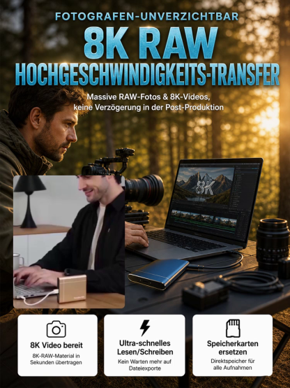 30TB Hochgeschwindigkeits tragbare SSD-Festplatte
