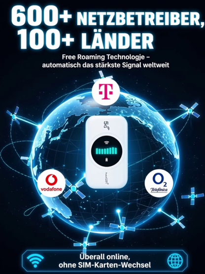Globale Verbindung AI Pocket WiFi, lebenslang kostenloses Internet