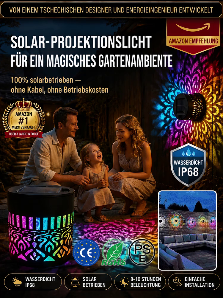 【100 Jahre Lebensdauer】Dandala Solar-Gartenleuchten – keine Installation erforderlich