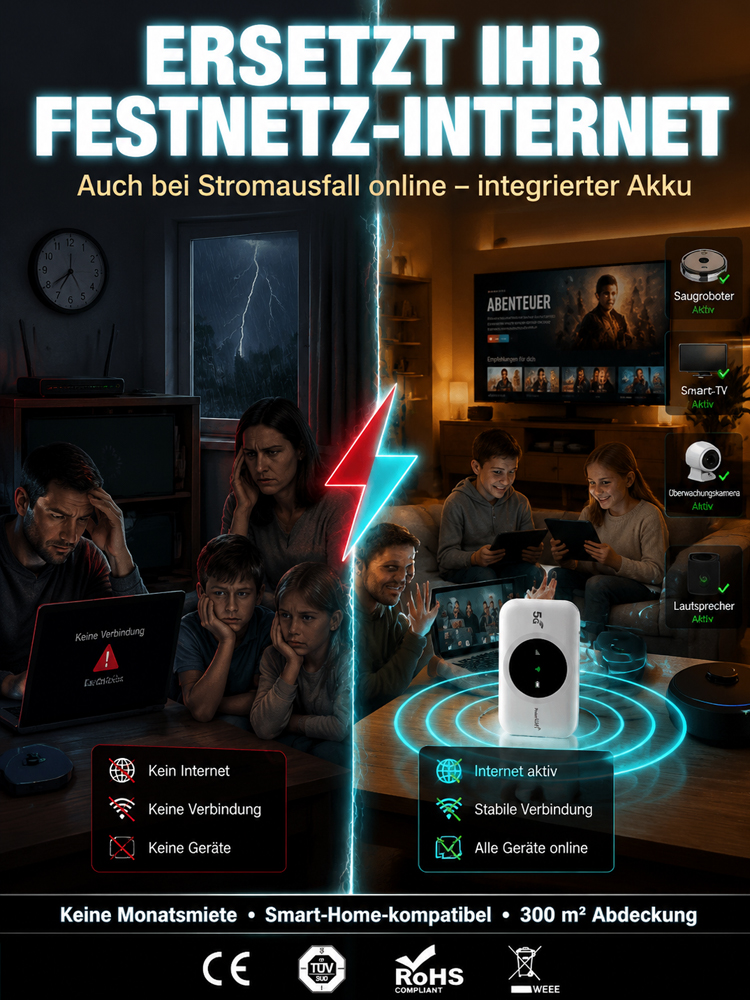 Globale Verbindung AI Pocket WiFi, lebenslang kostenloses Internet