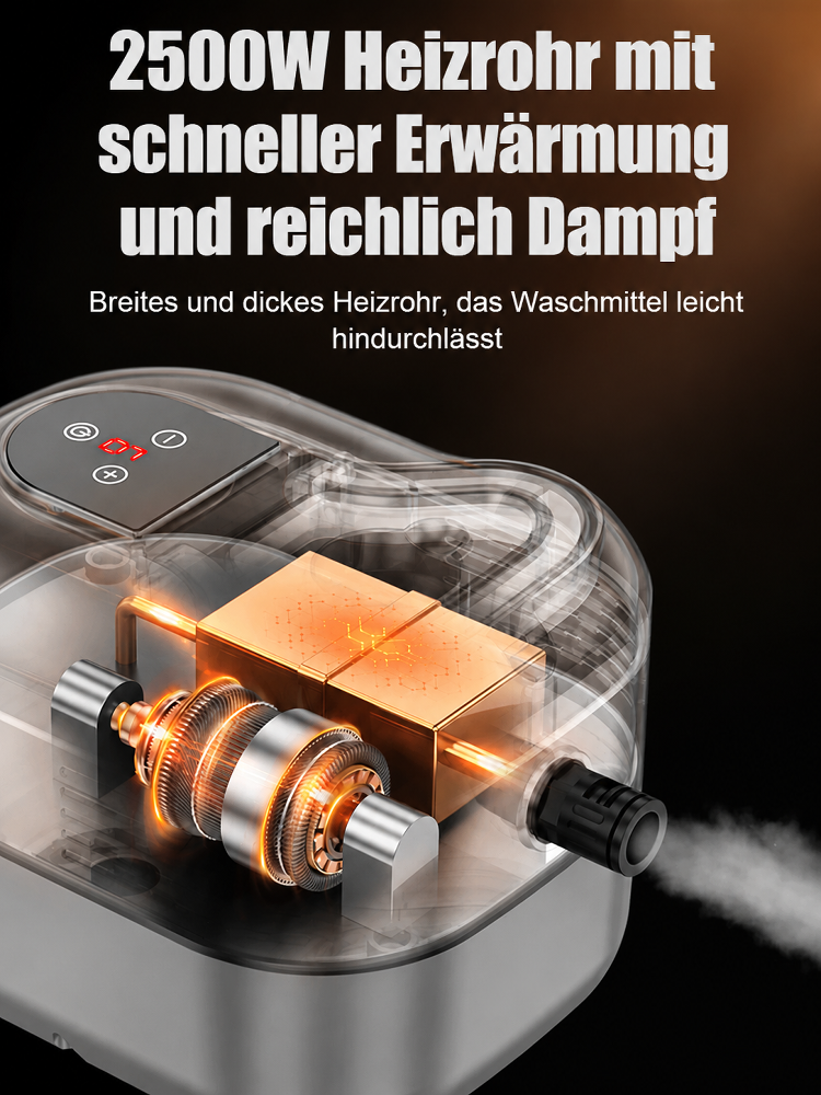✨Schluss mit teuren Reinigungsdiensten: Hochtemperatur-Hochdruck-Dampfreiniger. Erledige die Tiefenreinigung von Küche, Bad und Auto in wenigen Minuten ganz einfach selbst.