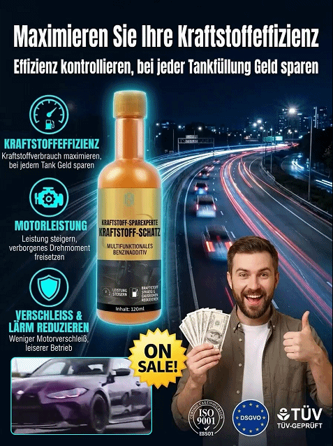 【Auto Kraftstoffadditiv】🛢️Über 150 km mehr Reichweite pro Tankfüllung🚀30 % höhere Laufleistung ♻️ 40 % weniger Emissionen👍99,8 % der Kohlenstoffablagerungen werden entfernt