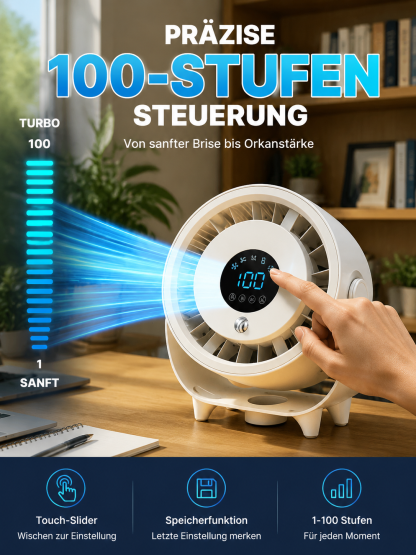 【Neuer Desktop-Sprühventilator】❄️Schnellkühlung: In 1 Minuten spürbar kühler | Keine Klimaanlage erforderlich – selbst bei 40 °C Hitze!