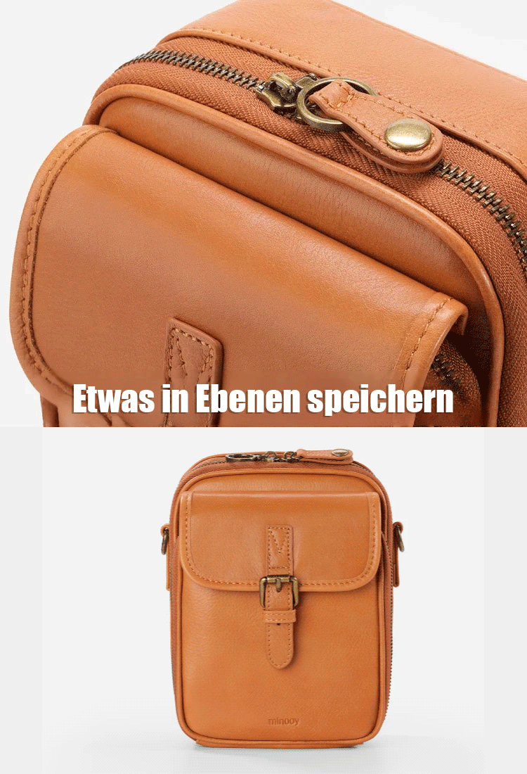 Eine stylische Umhängetasche für Damen und Herren aus 100 % italienischem Echtleder, handgefertigt im Vintage-Stil. 👜 Zwei Fächer bieten praktischen Stauraum für Ihre wichtigsten Dinge.