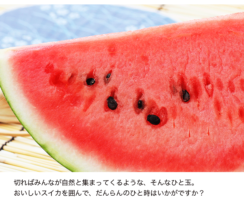 清田農園のスイカは、1個約8～10kg。熊本県玉名郡玉戸町産。清田農園のスイカ、果物、熊本県。