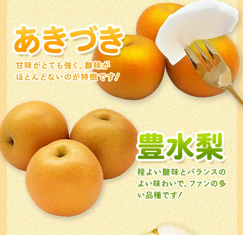 ＜ひるおびおすすめ＞荒尾梨　約4kgまたは4.5～5kg　旬の果実　産地：熊本県荒尾市　品種は小水、秋麗、芳水、秋月、新高など8品種（品種の指定はできません）