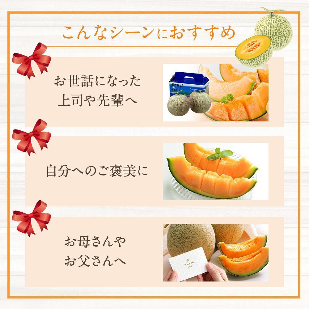 ◆楽天限定◆ 売れ筋商品！北海道産「赤肉メロン」LまたはLL×2個【フルーツ メロン 赤肉 メロン 旬 通販 甘い 北海道 旭川市 北海道】｜メロン2個