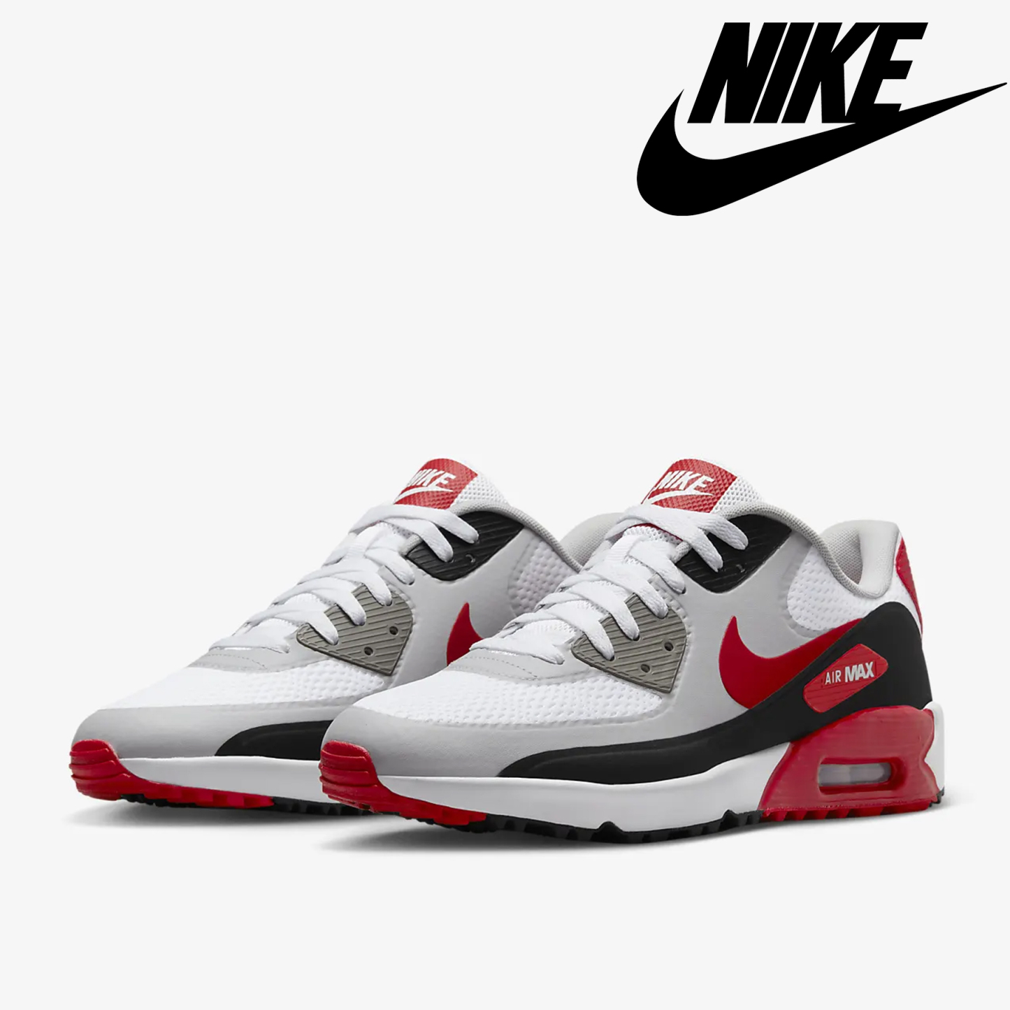 Unisex White Red Sneakers