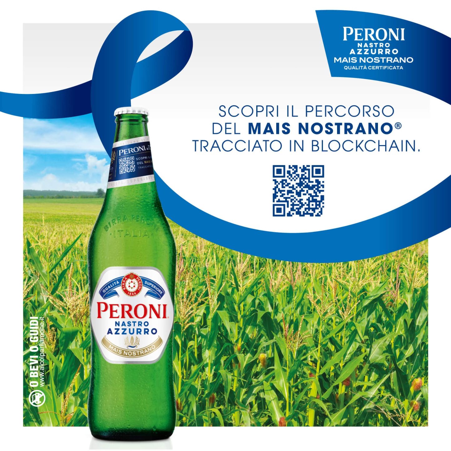 Peroni Nastro Azzurro Cassa con 12 Bottiglie di Birra Premium Lager da 62 cl, A Bassa Fermentazione, Gusto Rinfrescante e Rigenerante, Gradazione Alcolica 5% Vol