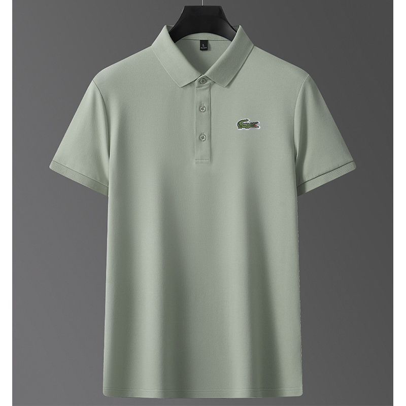 Men's summer new stock thin short-sleeved fitted daily casual fashion business men's polo shirt