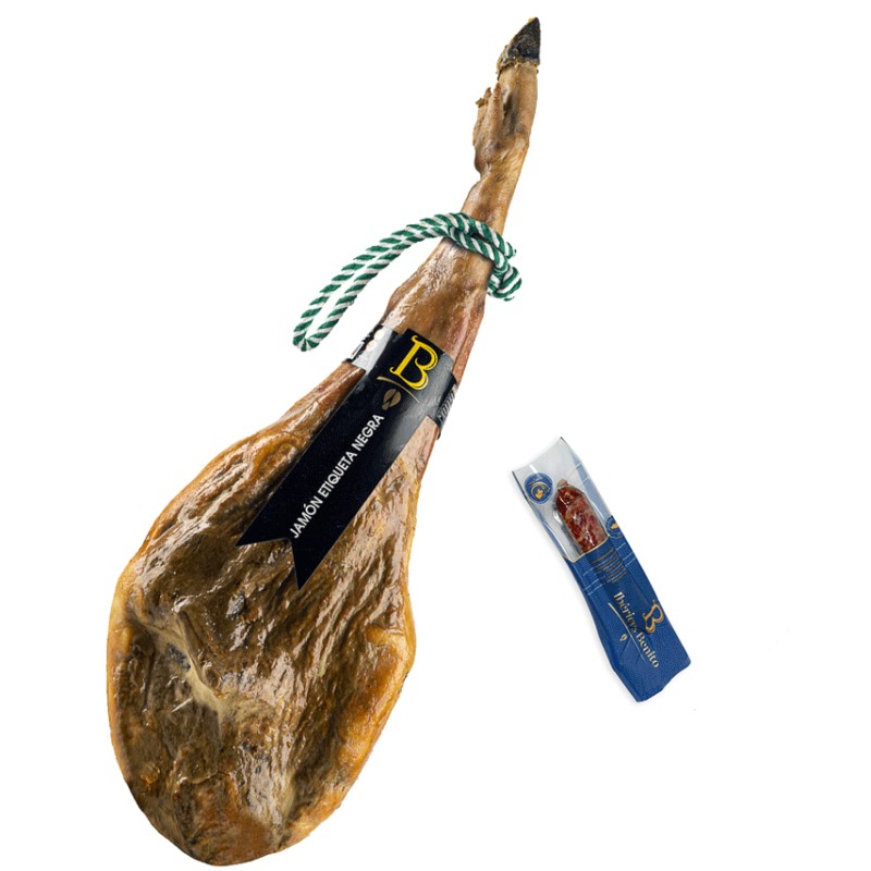 Jamón Etiqueta Negra Benito + Regalo Salchichón Velita 250 gr