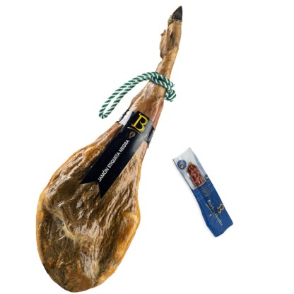 Jamón Etiqueta Negra Benito + Regalo Salchichón Velita 250 gr