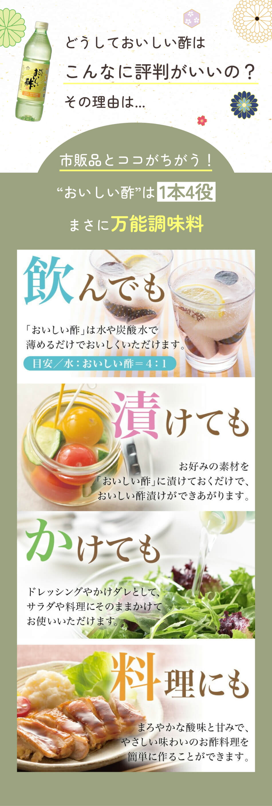 飲んでも漬けてもかけても料理にも