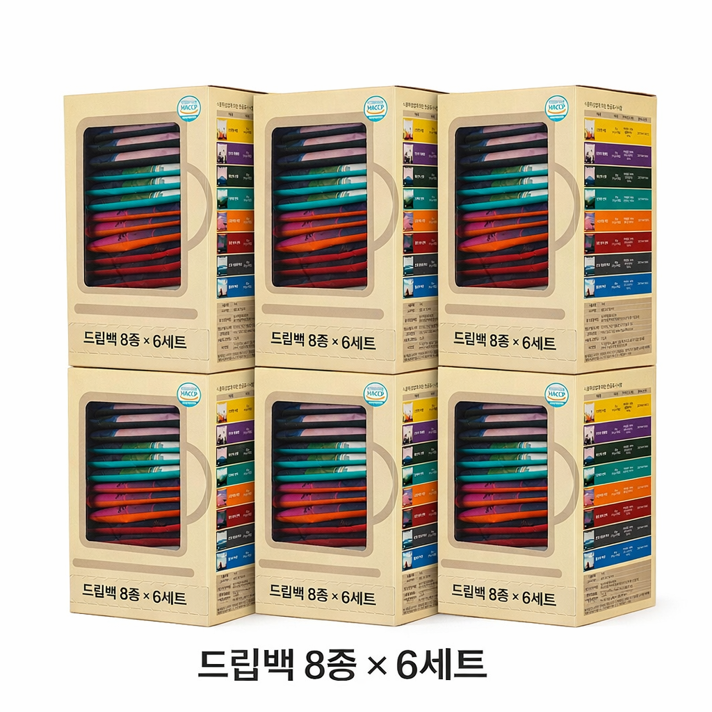 일킬로커피 드립백 24p, 드립백 8종, 6세트