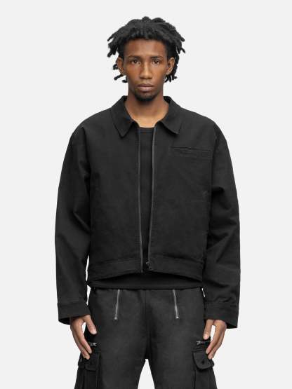 CANVAS JACKET WASHED BLACK