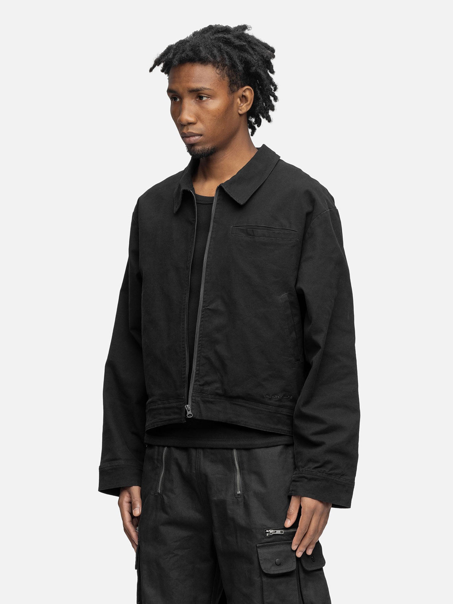 CANVAS JACKET WASHED BLACK