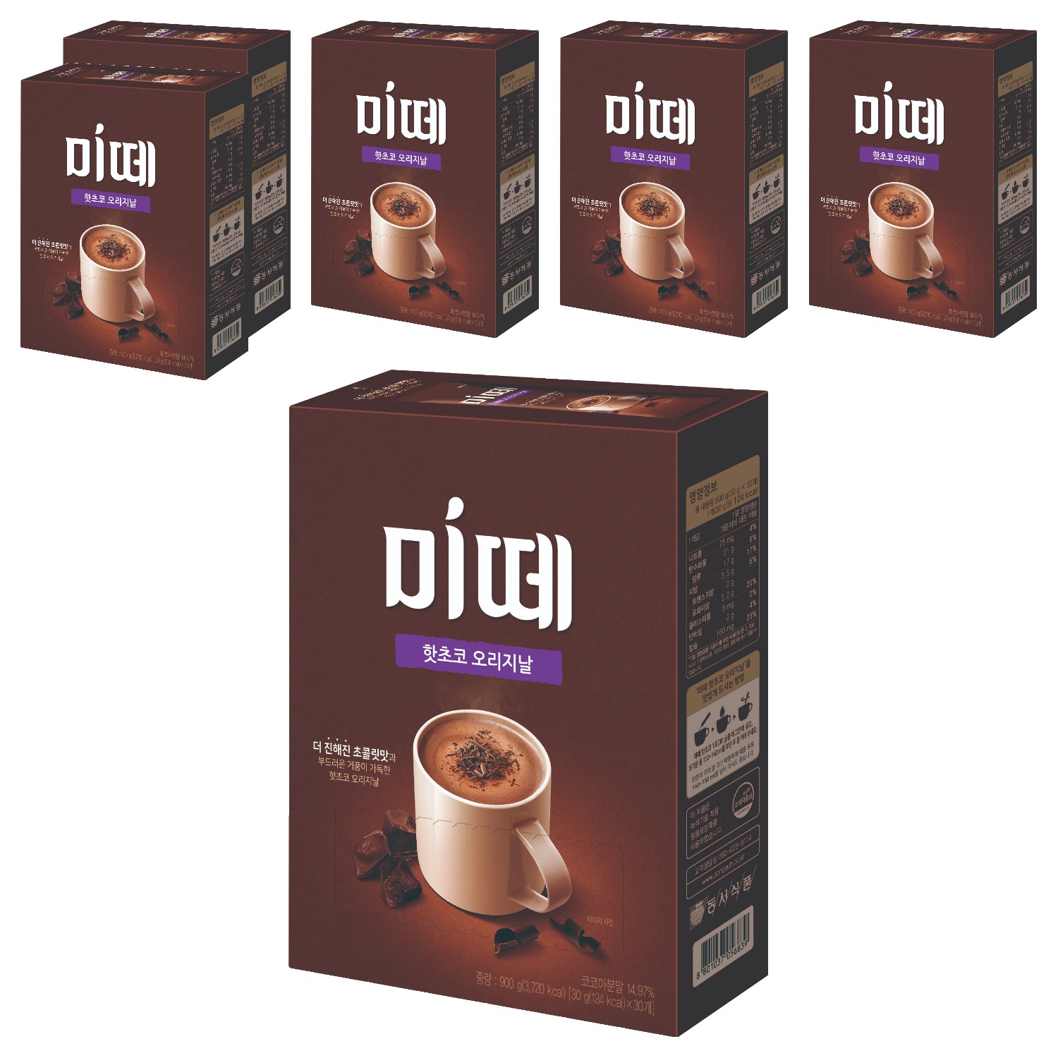 미떼 핫초코 오리지날, 30g ,30개입 , 6개