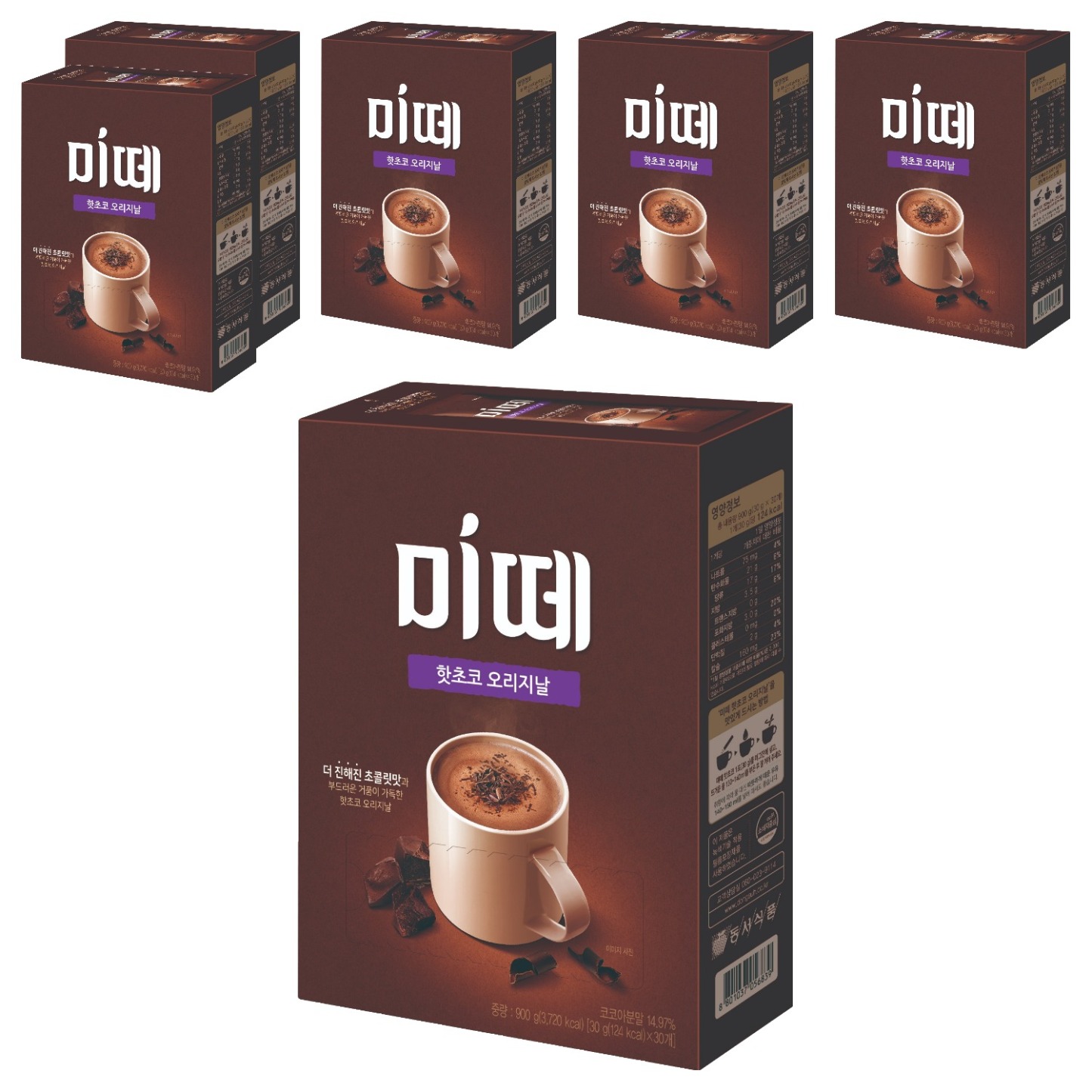 미떼 핫초코 오리지날, 30g ,30개입 , 6개