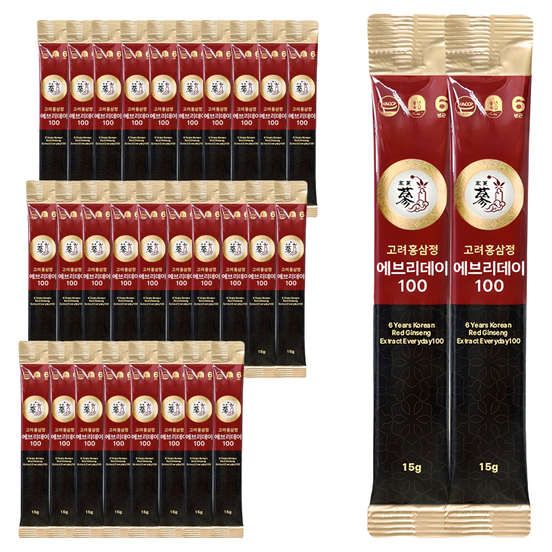 풍년보감 6년근 고려홍삼정 에브리데이100, 15g, 300개
