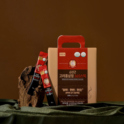정원삼 6년근 고려홍삼정 365스틱, 1kg, 2개