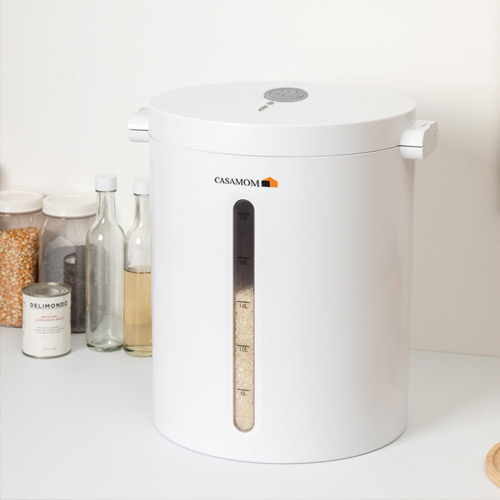 쿠팡공구 33차/ 마이미 진공쌀통[24kg대용량/유무선] 25년+특허기술(트레이+충전식+압축+진공)쌀벌레방지 밥맛보장 신선도유지 쌀통 USB충전 진공밀폐 쌀보관통 저소음 사료보관