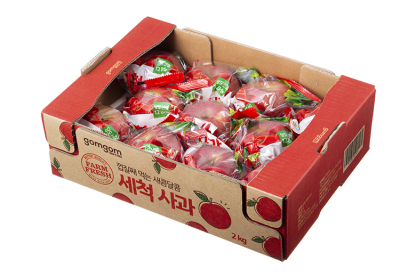 곰곰 세척 사과, 2kg(소과), 3개