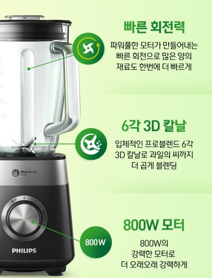 필립스 파워 블렌더 5000 시리즈 HR2228/90