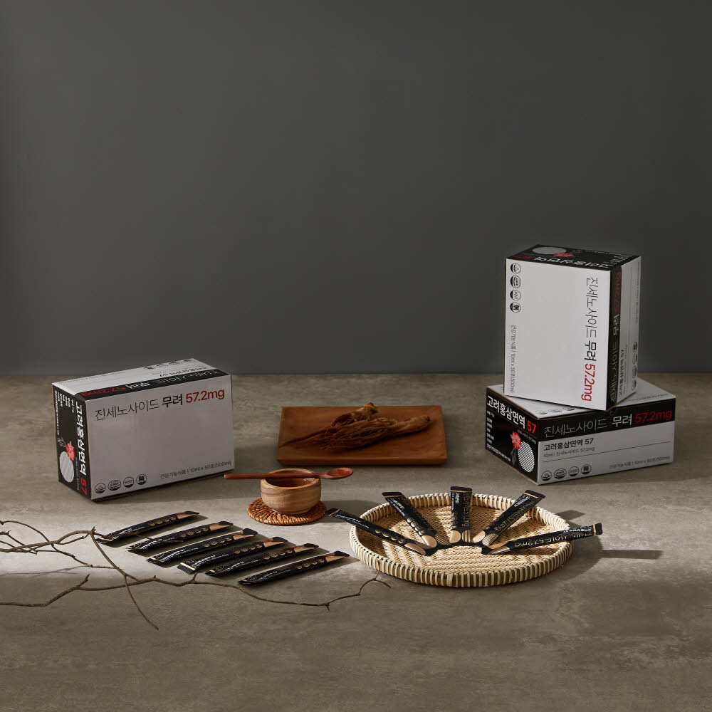   진세노사이드 57.2mg 고려홍삼면역 57 홍삼스틱, 10ml, 100개